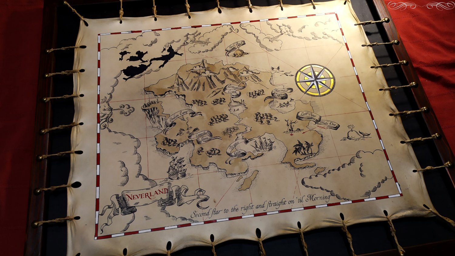 neverland map