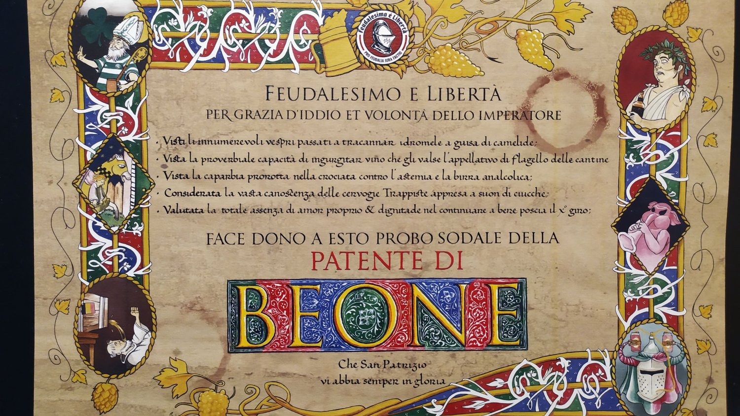 patente di beone