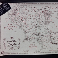 mappa middle earth serigrafia