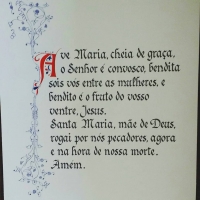 il lavoro del calligrafo brasiliano 1di3