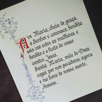 il lavoro del calligrafo brasiliano 2di3