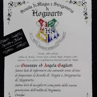 Lettera Ammissione Hogwarts Dlx